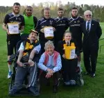 At the training ground pledging their support